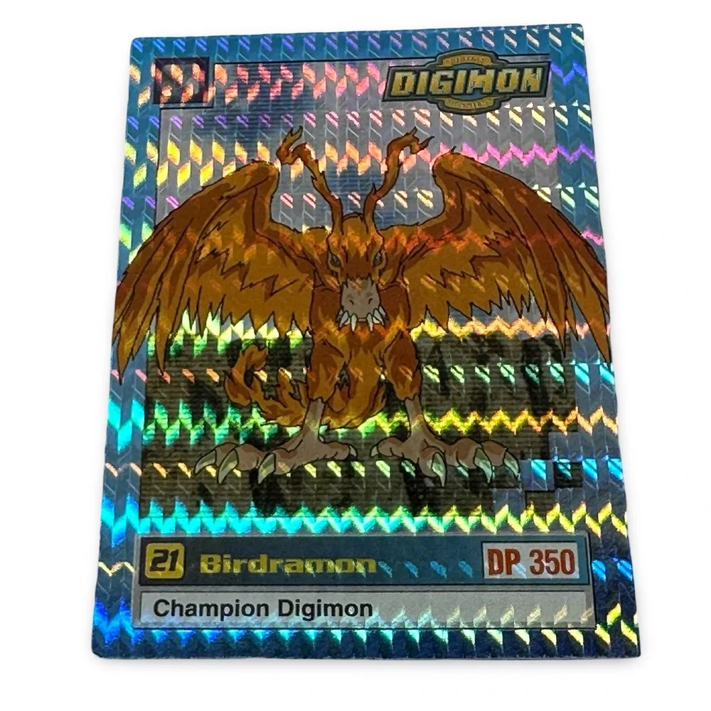 Digimon Birdramon 21 Series 1 Prism Holofoil Card 23 of 34 Upper Deck 1999